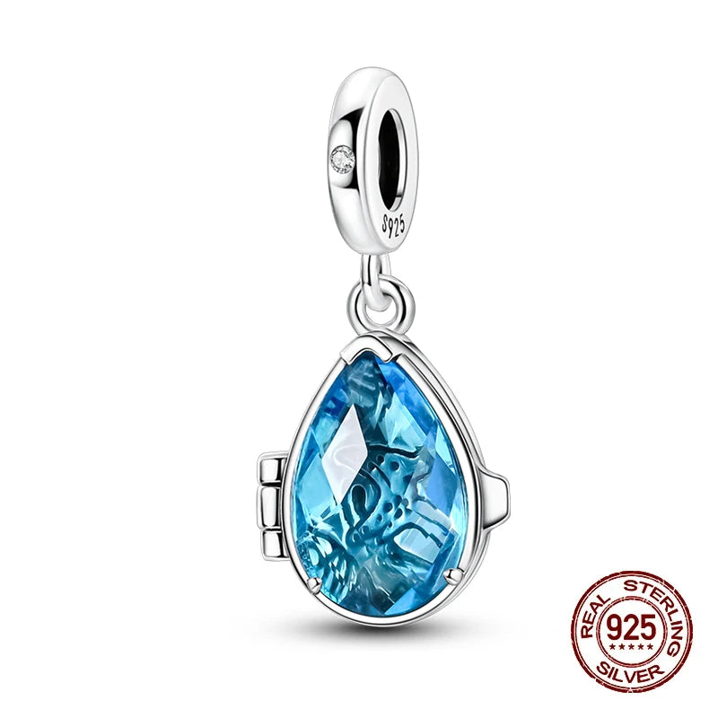 Summer 925 Sterling Silver Luminous Ocean Pendants Crab Whale Shark Charms Beads Fit 925 Original Bracelet Fine DIY Jewelry Gift