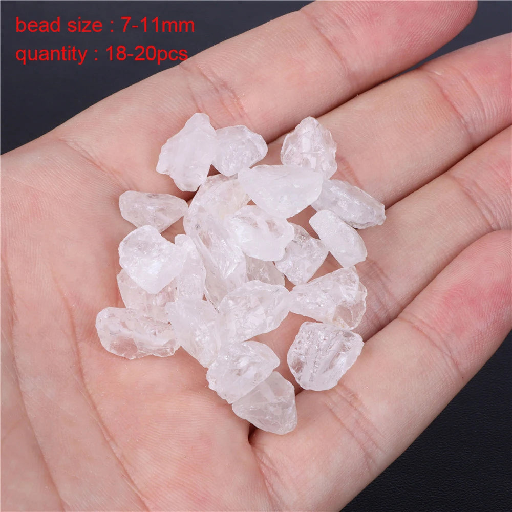 New Natural Stone Bead Clear Quartz Crystal Smooth Matte Faceted Spacer Beads DIY Handmade Bracelet Earrings For Jewelry Making