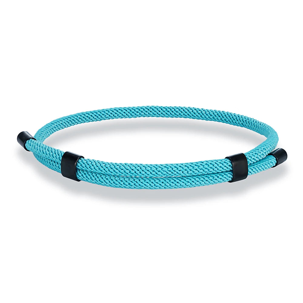 MKENDN Simple Style 3MM Men Women Adjustable Nautical Rope Bracelet Stainless Steel Buckle Accessories Waterproof Jewelry Gifts