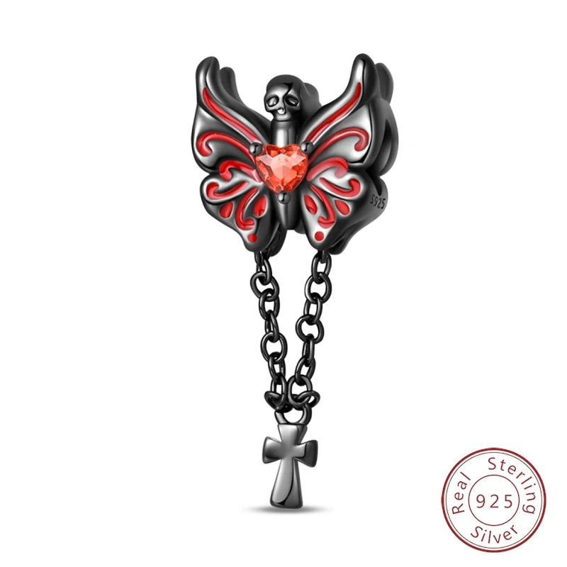 Halloween 925 Sterling Silver Design Charms Beads Pendants Suitable for Original Bracelet DIY Exquisite Making Jewelry