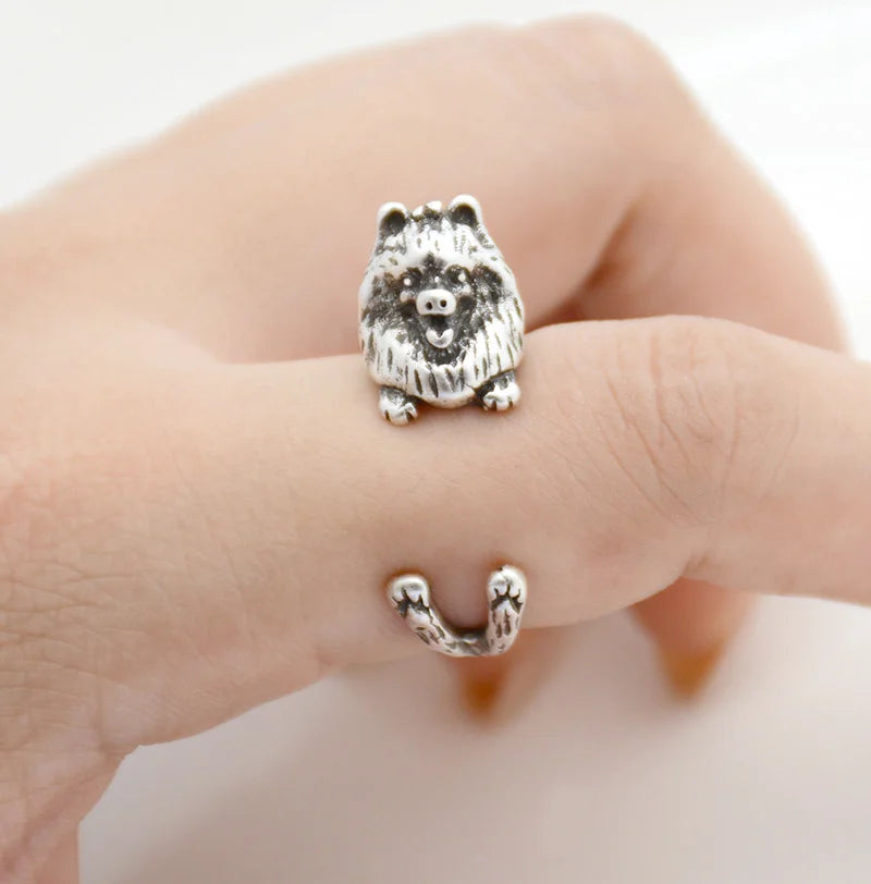 Vintage Bichon Dog&Schnauzer&Greyhound Love Pet Ring Women Boho Poodle Anel Masculino Rings For Men Jewelry Women Anillos Bijoux