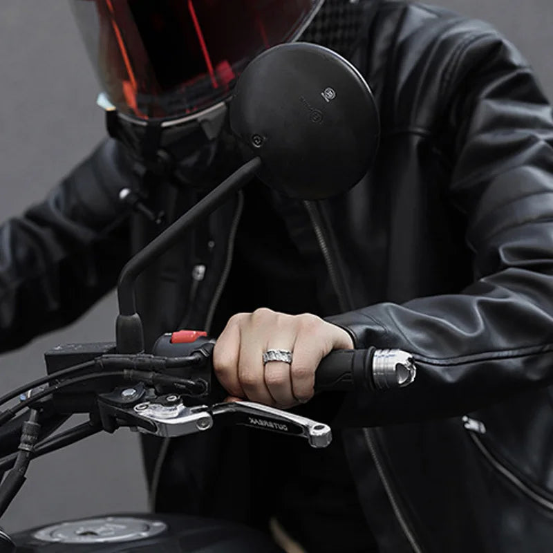 Bague rétro cyberpunk pour homme, style armure, style punk gothique antique, ajustable, accessoire rock/motard fait main, bijou cadeau pour homme