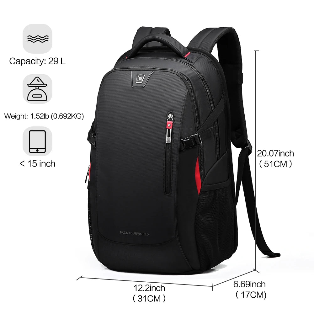 14 Inch Waterproof Nylon 29L Laptop Backpack - Madeinsea©