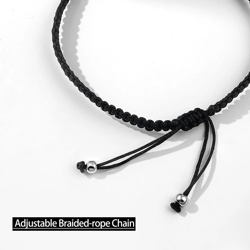 Serenity 2mm 3mm D Color Moissanite Bracelet Braided-rope for Women Men 100% S925 Sterling Silver Adjustable Hand Chain Jewelry - Madeinsea©