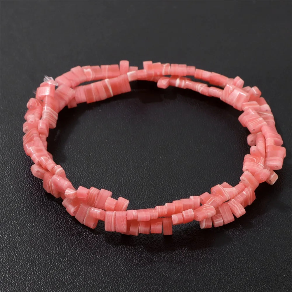 2x5mm Natural Two Hole Stone Bead Rectangle Tiger Eye Quartz Amazonite Loose Spacer Beads For Jewelry Making Bracelet Handmade