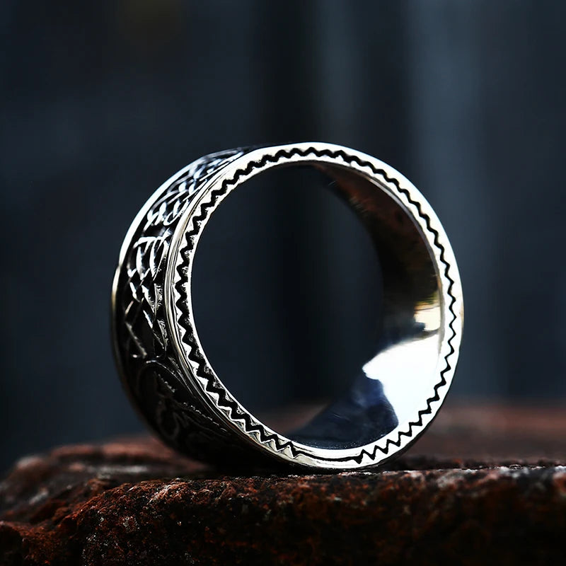 Beier New Style 316L Stainless Steel Tree of Life Signet Ring Classic Men Viking Amulet Rings Nordic Jewelry For Men Wholesale