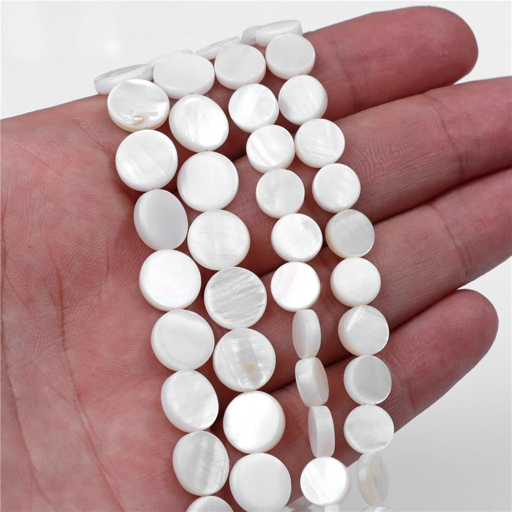 100% Natural Shell Beads White Mother Of Pearl Heart Oval Star Butterfly Irregular Shape Charms Bead For Jewelry Making DIY 15"