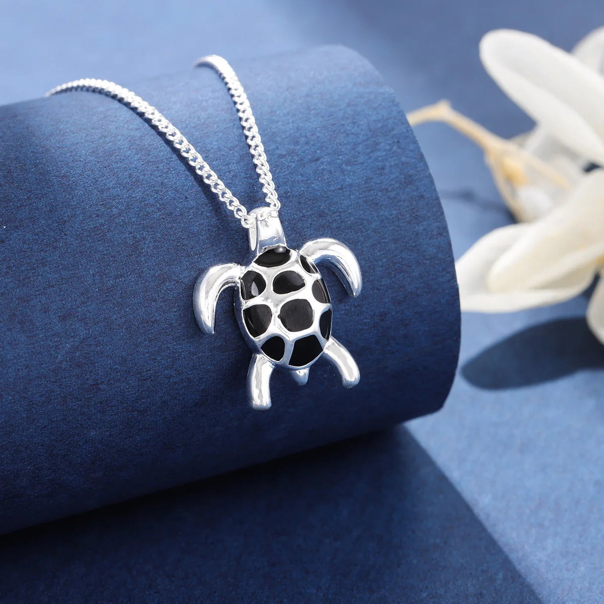 The New Listing Hot 925 Tibetan silver Cute Turtle Necklace Wholesale Fashion Flow Animal Pendant Korean Jewelry High Quality - Madeinsea©
