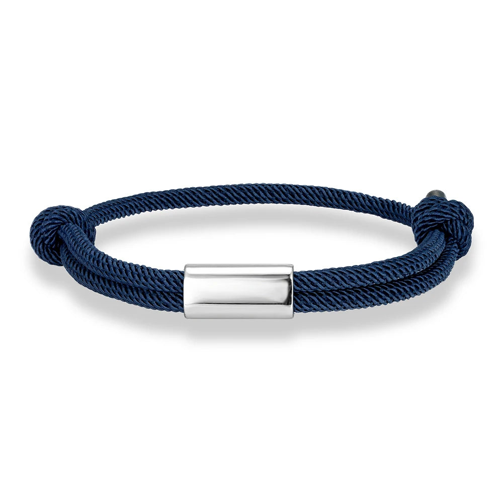 MKENDN Personalised Bracelet for Men Women Sailing Rope Bracelets Custom Birthday Gift for Her Him Handmade Boho Jewelry