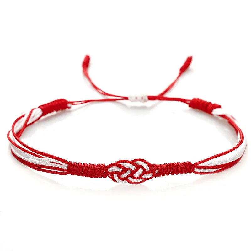 Stylish Handmade National Flag Color Bracelet Unisex Good Luck Weaven String Braslet Adjustable National Day Braclet Pulseria