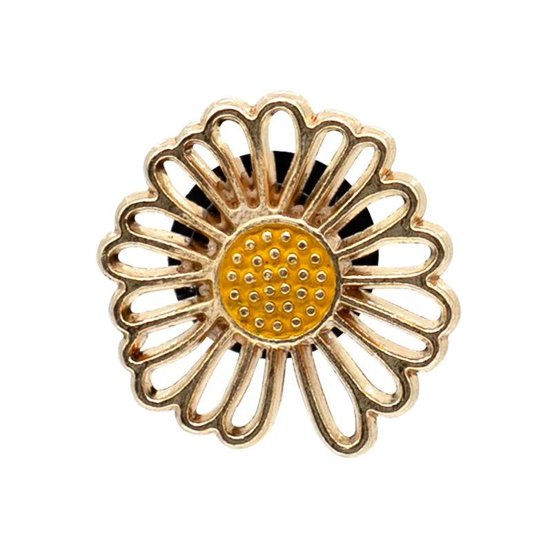 1pcs Metal Shoe Charms for Women Girls Flower Tulip Heart Butterfly Daisy Luxury Pearl Shoe Decorations Pins Sandal Accessories