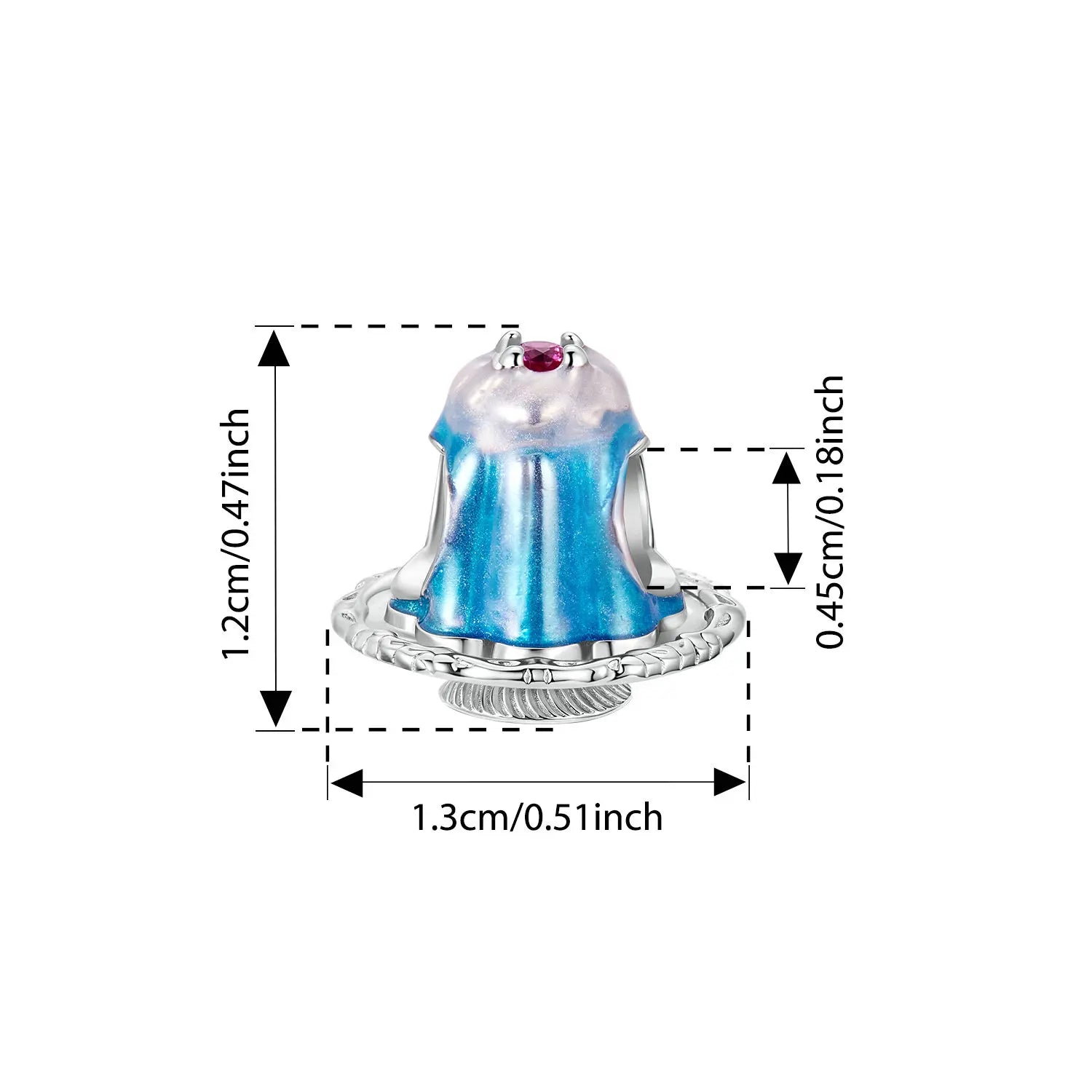 Bamoer 925 Sterling Silver Pink Donut Pendant Colorful Food Charm Candy Beads for Women Teen Sweet Bracelet Jewelry Accessories