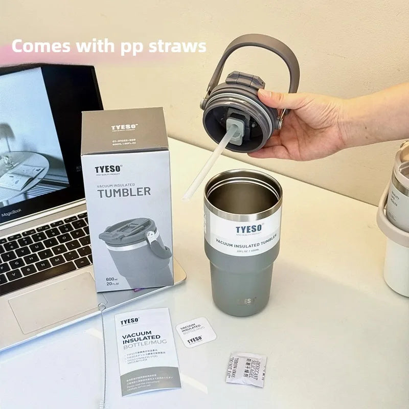 Tyeso Stainless Steel Coffee Cup Cold And Hot Double-layer Insulated Cup Tumbler Thermo Water Bottle Car Travel Mug Vacuum Cup - Madeinsea©