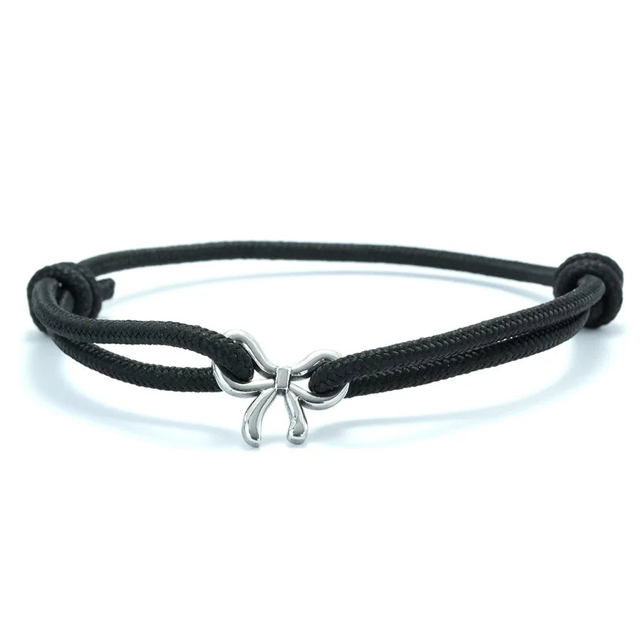 New Unique Bow Bracelet For Women Grade A 2mm Thin String Charm Braslet Adjustable Beach Casual Cord Braclet Valentine Day Gift