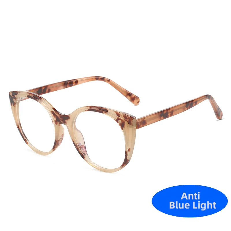 High Quality TR90 Computer Glasses Frame Women Men Anti Blue Light Cat Eye Eyewear Blocking Glasses Optical Spectacle Eyeglass