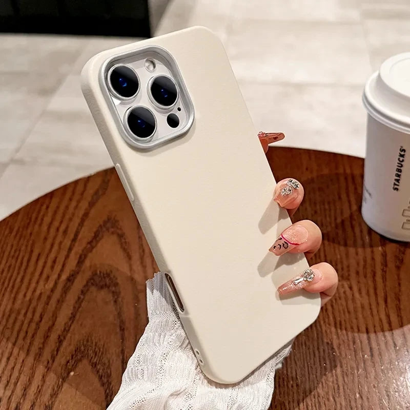 Luxury Matte Leather Phone Case for Xiaomi Redmi Note 14 13 12 12S 11 11S 10S Pro Plus Redmi 14c 13c 12c 4G 5G Shockproof Cover