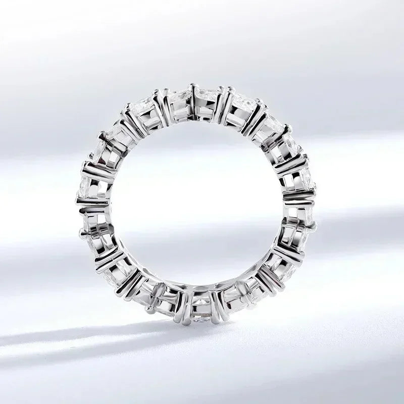 D Color Full Moissanite Ring for Women Butterfly 925 Sterling Silver Marquise Round Cut Diamond Eternity Wedding Band Jewelry - Madeinsea©