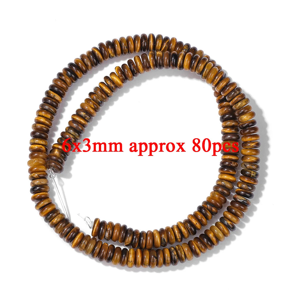 High Quality Yellow Tiger Eye Stone Beads Natural Round Heart Rondelle Cube Irregular Loose Spacer Bead For Jewelry Making DIY