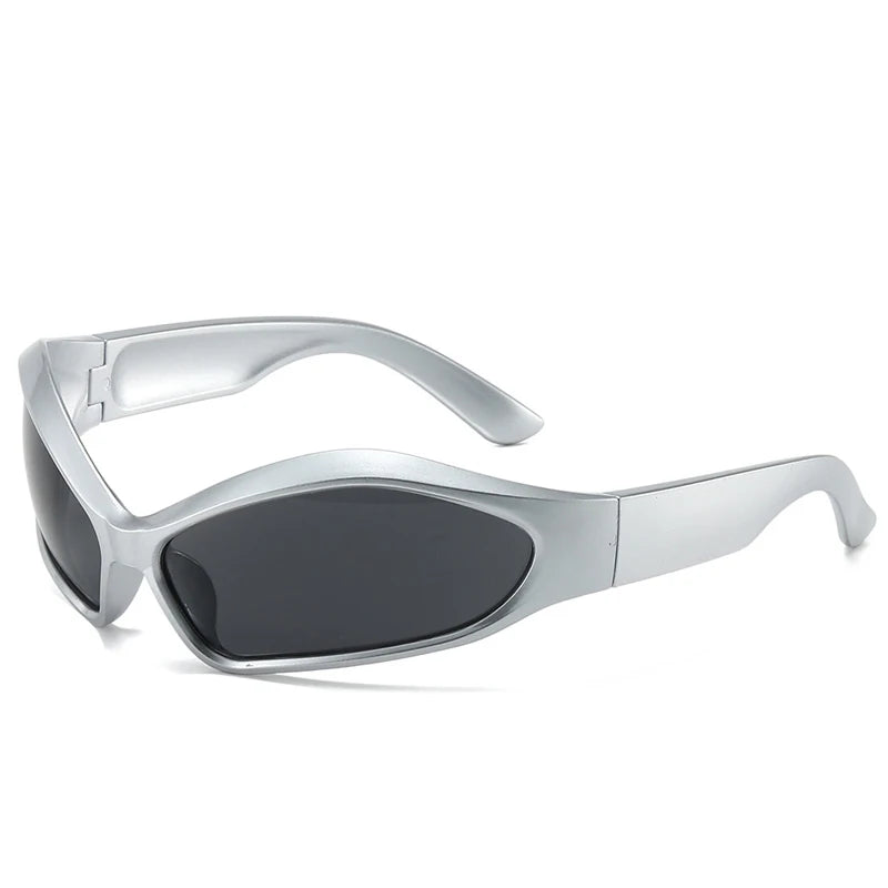 2025 New Men's Y2K Punk Sunglasses Outdoor Cycling Sports Sun Glasses Women Vintage Shades Trendy Goggle Eyewear 2000S Aesthetic