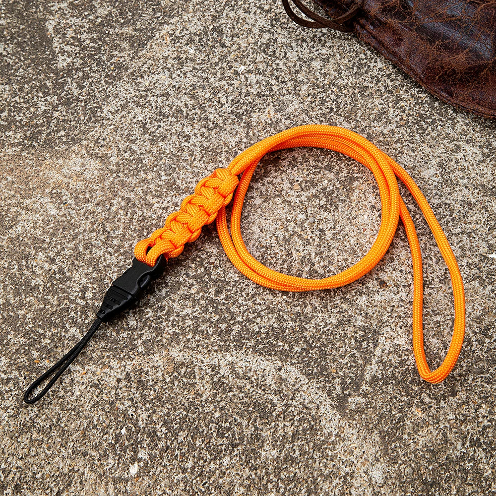 MKENDN 50CM Nylon Paracord keychain Mobile Phone Neck Straps Keychains ID Card Lanyard Necklaces Outdoor Camping Emergency Rope