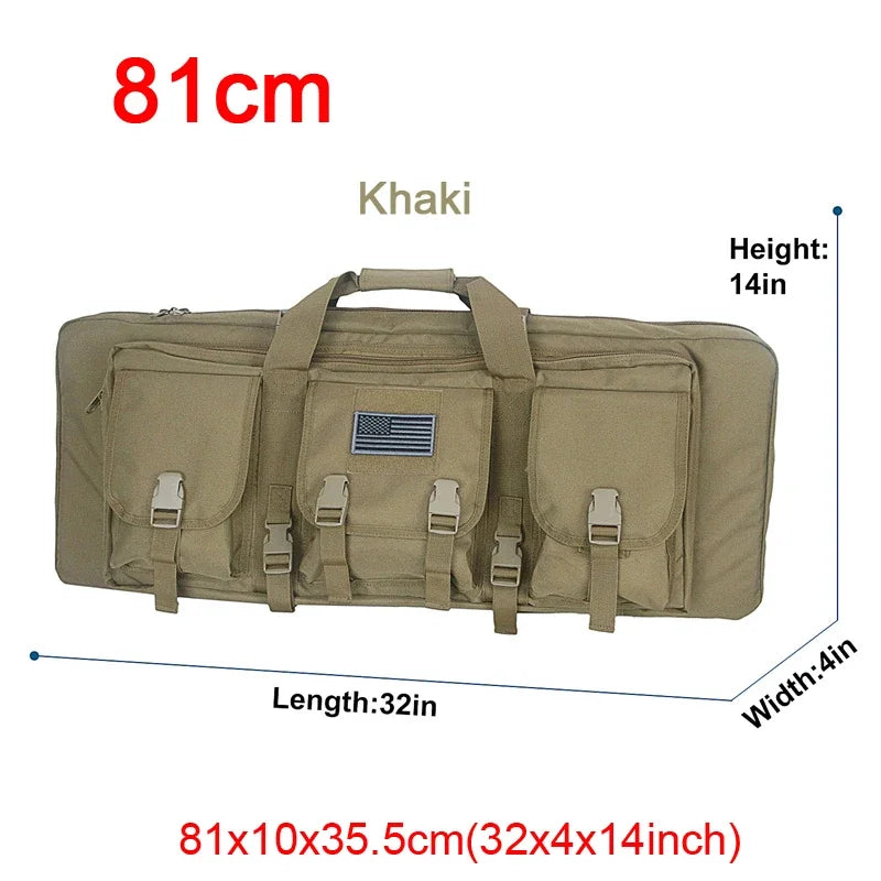 81 97 106 122cm Tactical Gun Bag Double Rifle Case  Molle Rifle Bag Sniper Airsoft Gun Case Backpack Hunting Gun Holster