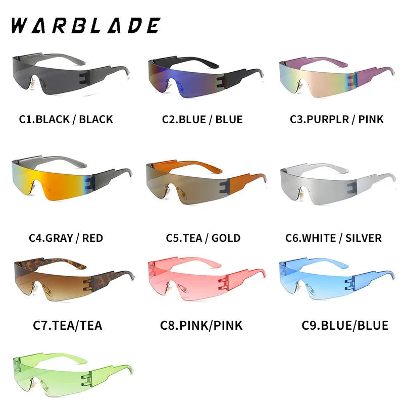 Lunettes de soleil à dessus plat pour femmes et hommes, style punk, Y2K, miroir, une pièce, années 2000 et 90, lunettes esthétiques UV400