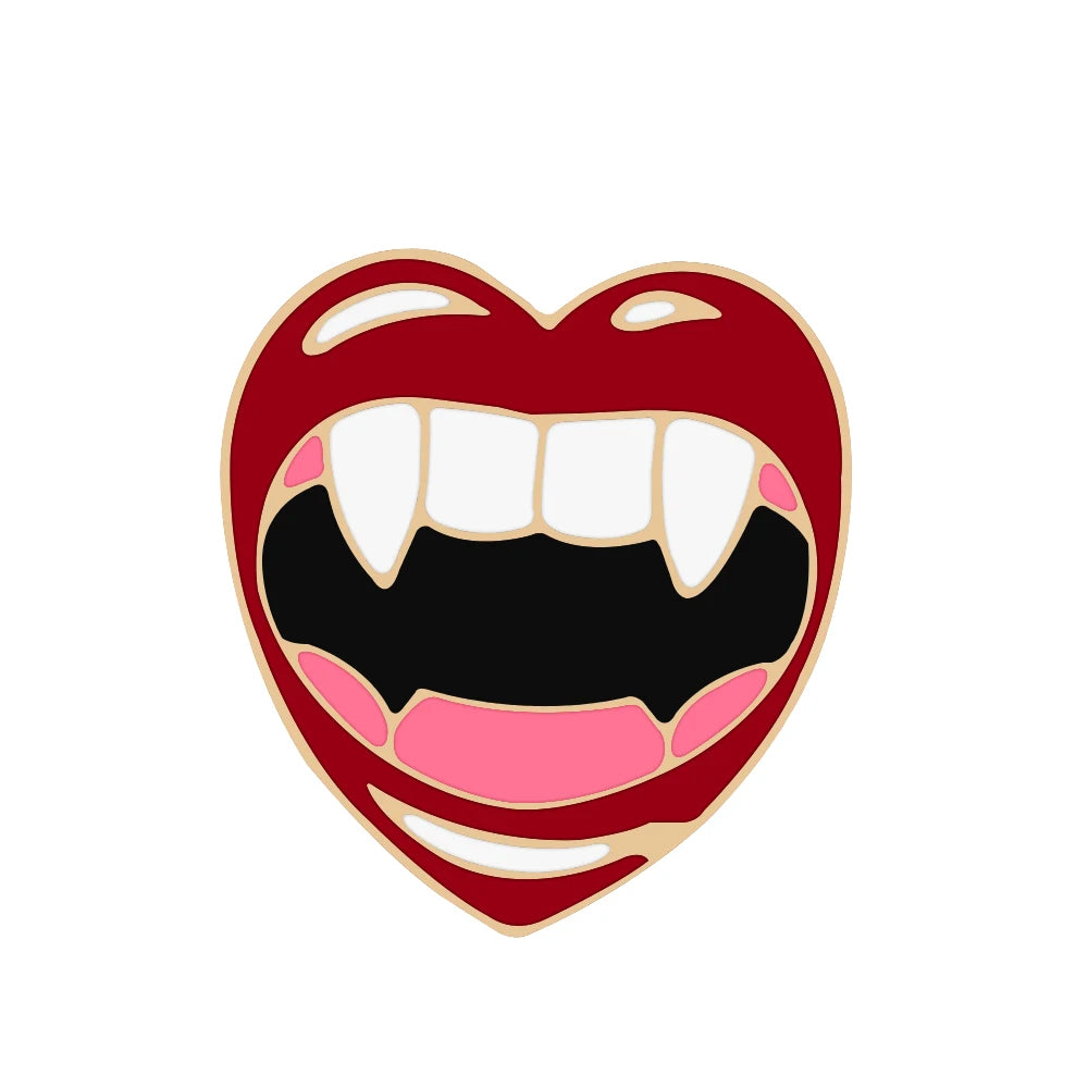 Sexy Girl Red Lips and Lipsticks Enamel Pins Women Charm Metal Brooches Coat Hat Bag Lapel Pin Badges Jewelry Accessories Gift