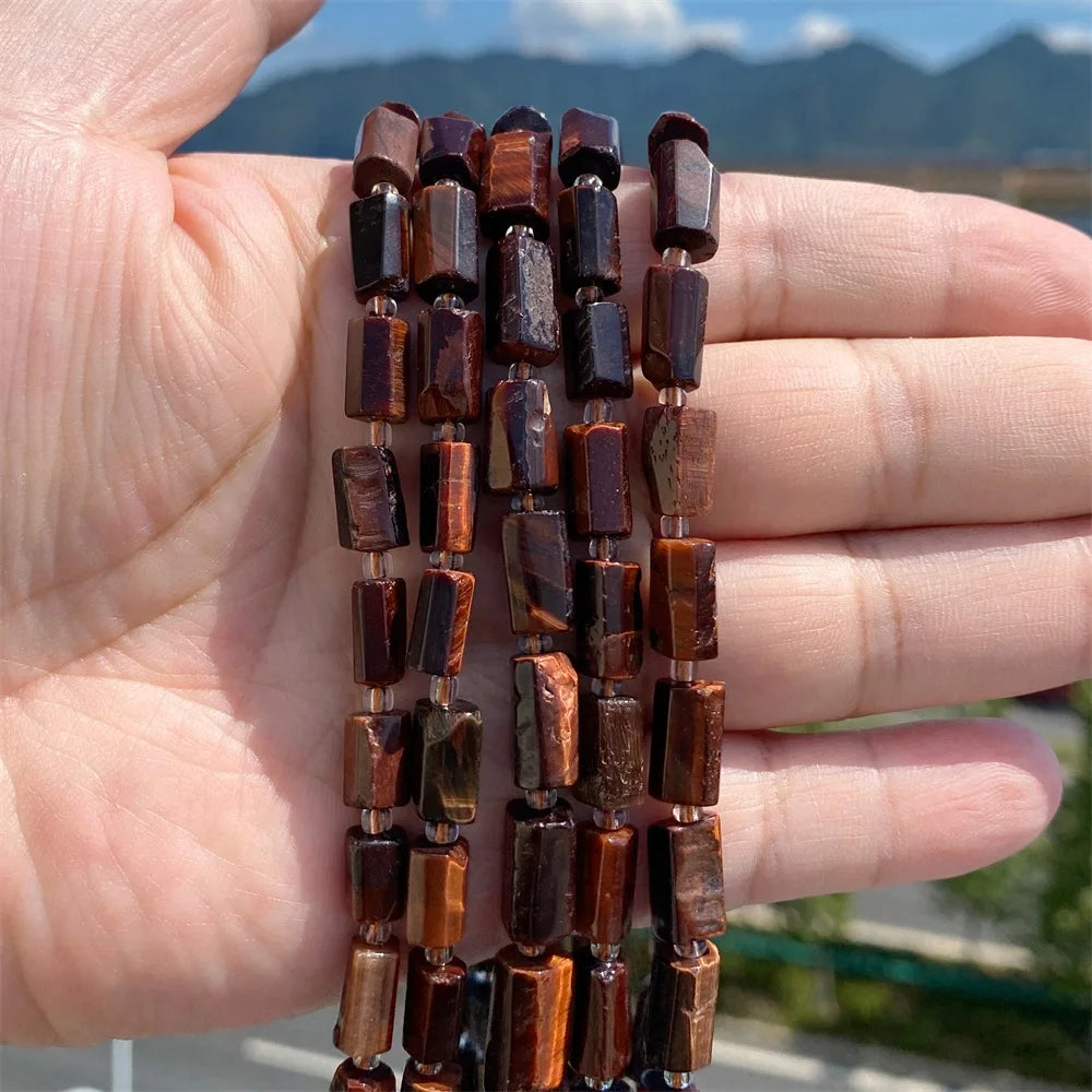 Natural Irregular Cylinder Stone Bead Charoite Amethyst Apatite Loose Charm Beads For Reiki Jewelry Making Bracelet Necklace DIY - Madeinsea©