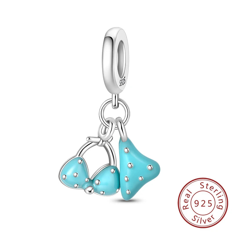 100% 925 Sterling Silver Tortoise Starfish Coconut Luminous Ocean Surfing Charms Beads Fit 925 Original Bracelets DIY Jewelry