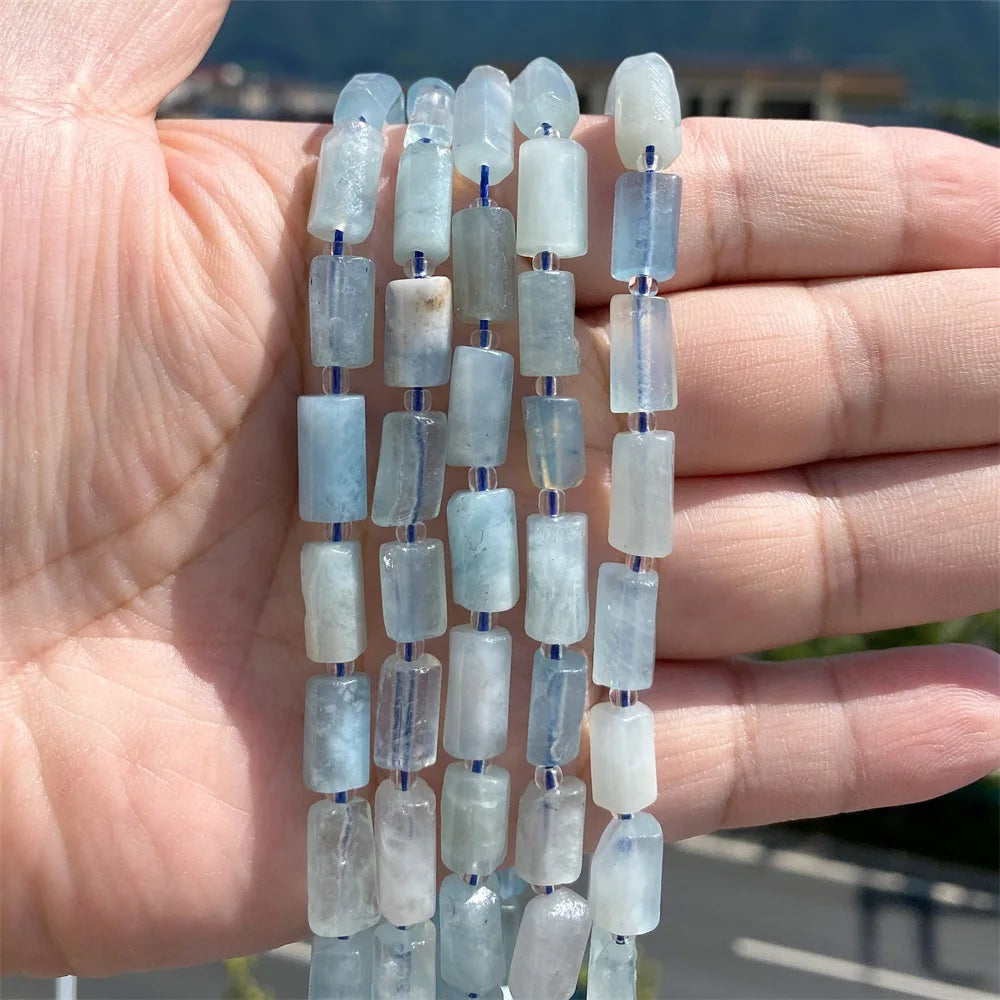 Natural Irregular Cylinder Stone Bead Charoite Amethyst Apatite Loose Charm Beads For Reiki Jewelry Making Bracelet Necklace DIY - Madeinsea©