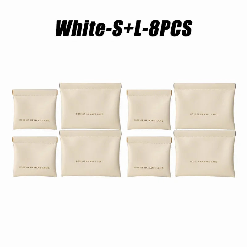 Small Makeup Bag Data Mini Portable Cable  Digital Storage Bag Automatically Closes Wired Earphones Carrying Bag Power Charger