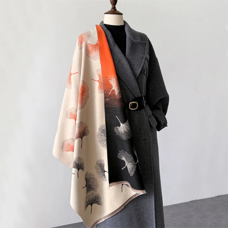 Cashmere Scarf for Women Thick Warm Winter Blanket Brand Female Luxury Quality Shawl Wrap Bufanda 2024 Poncho Echarpe Pashmina - Madeinsea©