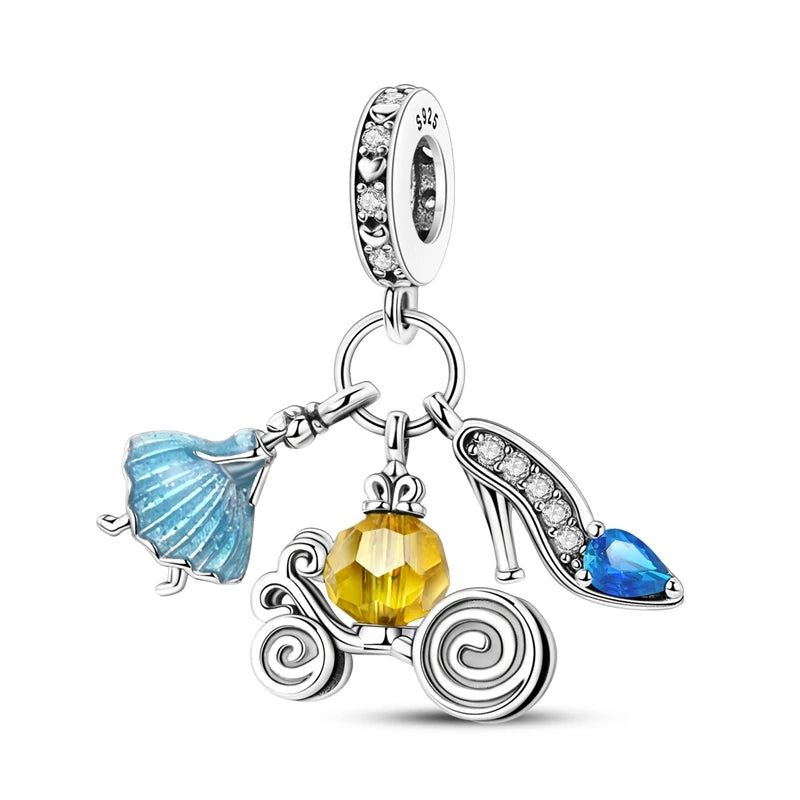 2024 neue 925 Sterling Silber Charms Perlen Fit Original Armband Halskette Charme DIY Schmuck Für Frauen Geschenk