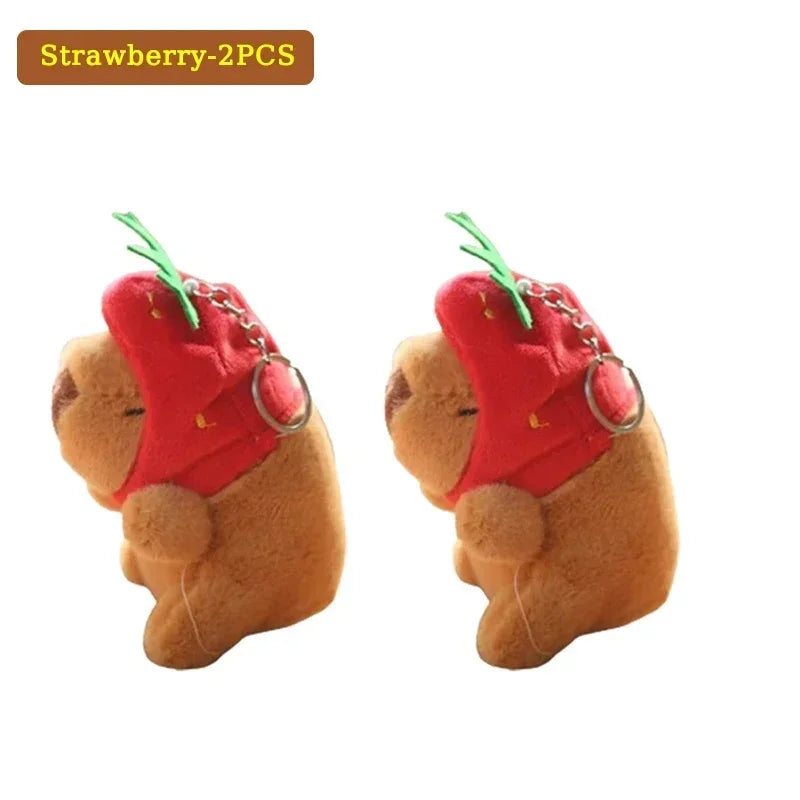 1-20PCS Water Dolphin Cotton Red Lovely Cute Creative Cute Capybara Pendant Plush Toy Doll Bag Charm Keychain Doll Doll Dolls