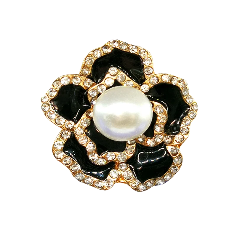 1pcs Metal Shoe Charms for Women Girls Flower Tulip Heart Butterfly Daisy Luxury Pearl Shoe Decorations Pins Sandal Accessories