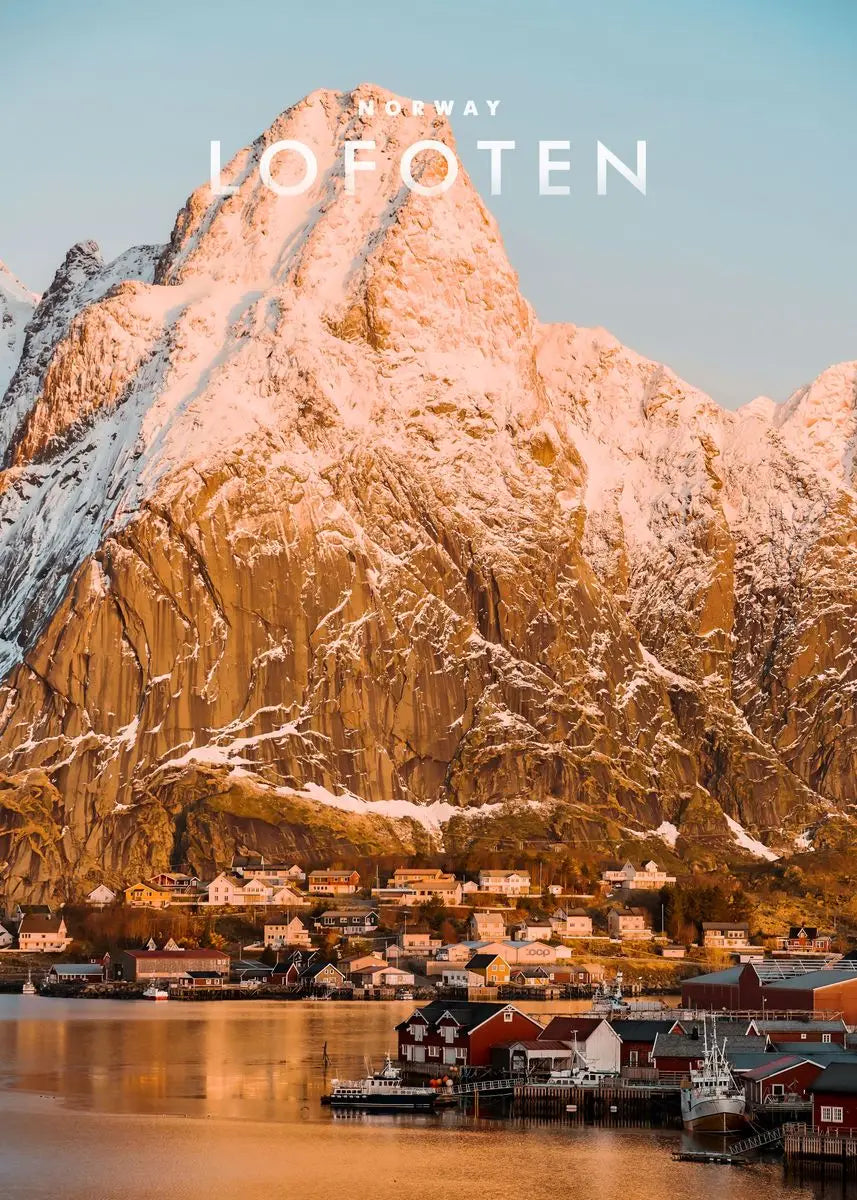 Travel City Norway Art Canvas Painting Print Poster Aurora Mountain Wall Modern Picture for Living Room Home Decor No Frame