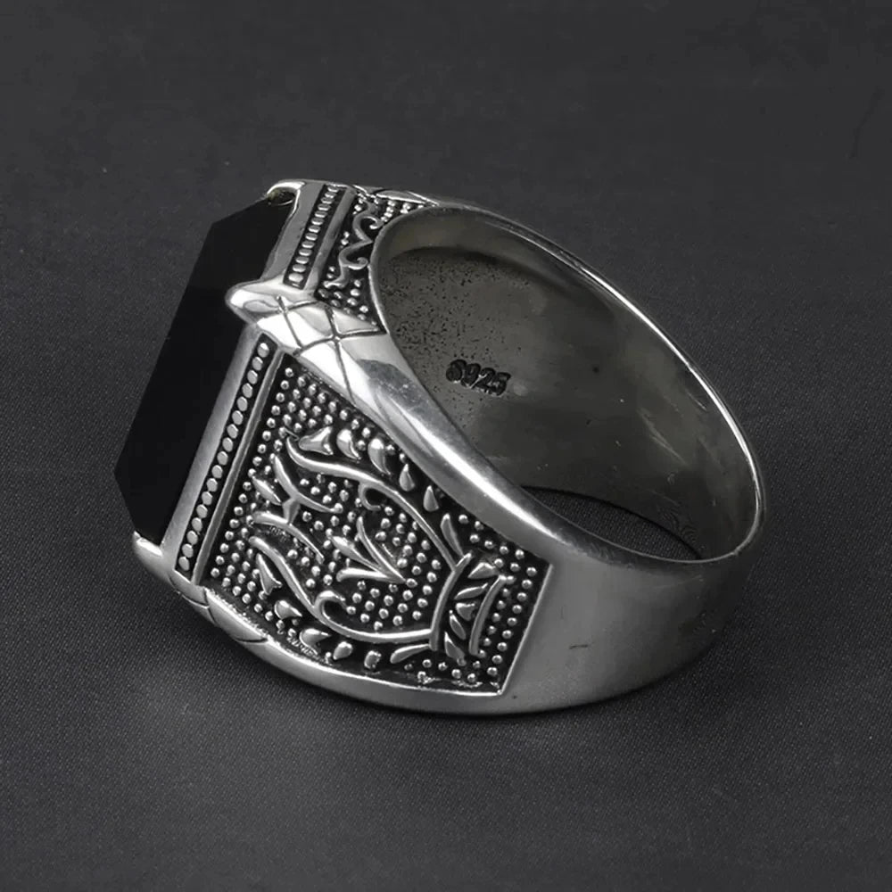 2024 Punk S925 Sterling Silver Rings For Men