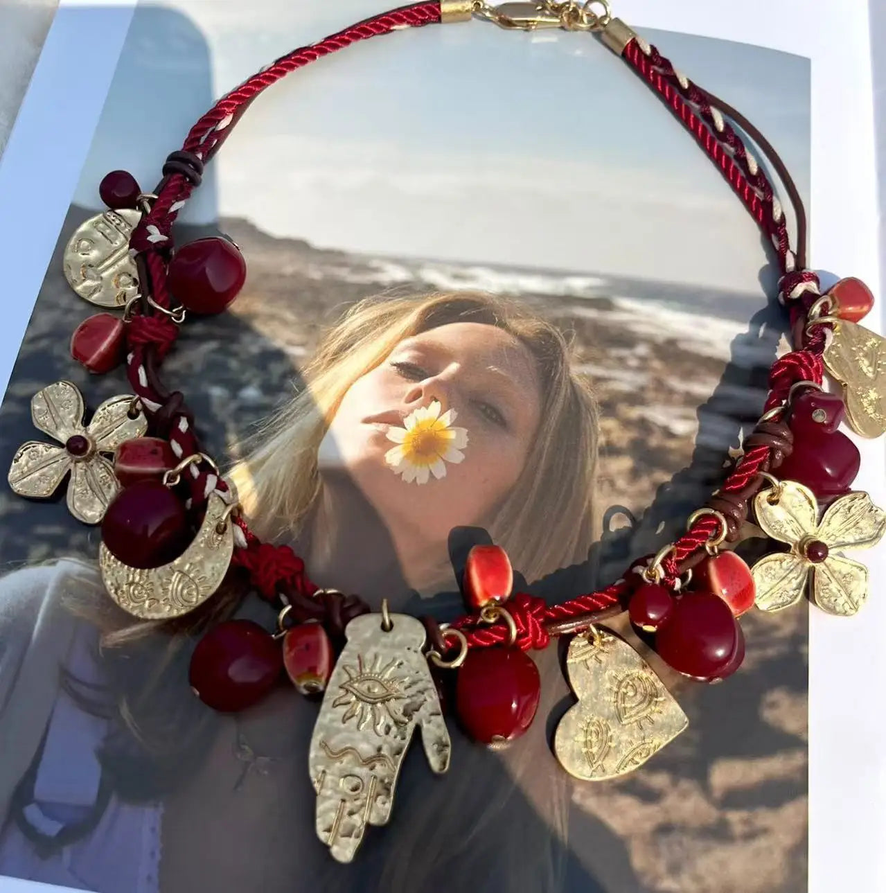 ZAA Fashion vintage Vacation Style choker Necklace