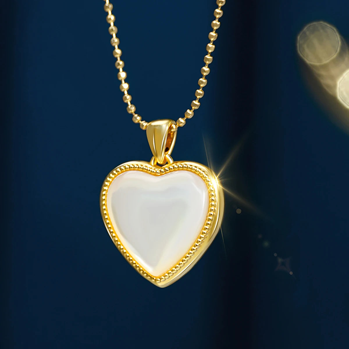 Szjinao 100% Real Gold 18k Natural Agate Necklace For Women Heart Pendant Au750 Pure Original Gold Jewelry Valentine's Day Gifts