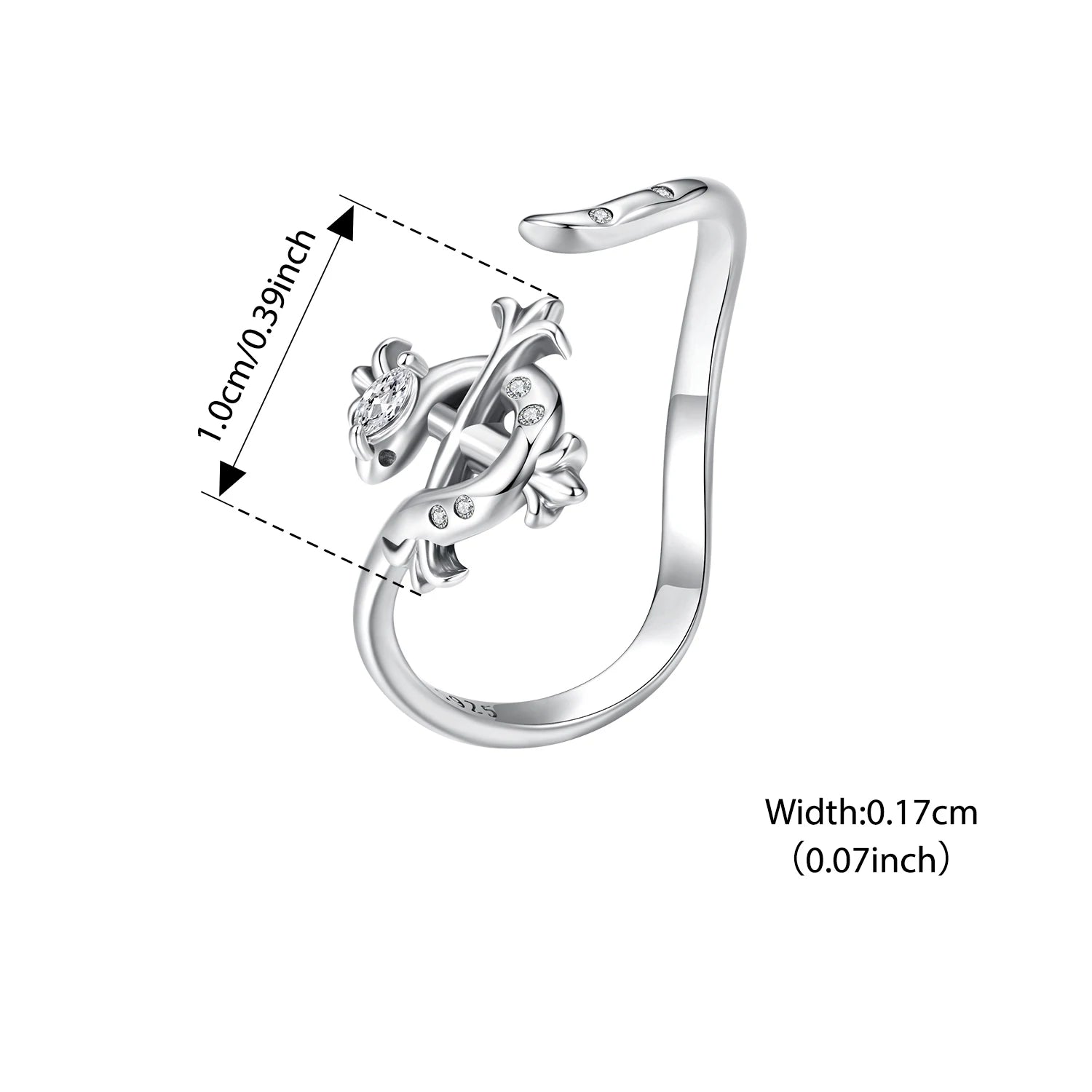 WOSTU 925 Sterling Silver Iris Snake Open Ring Oxidized CZ Flowers Cross Original Wisdom for Women Anniversary Fine Jewelry Gift