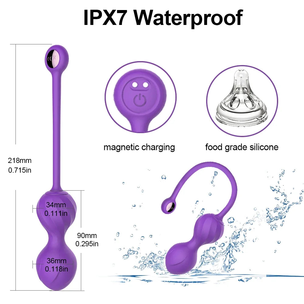 Kegel Ball Vaginal Tightening Training Sex Toy Vibrator Benwa Geisha Pelvic Muscle Ball Trainer Female Vagina Geisha Vagina Ball