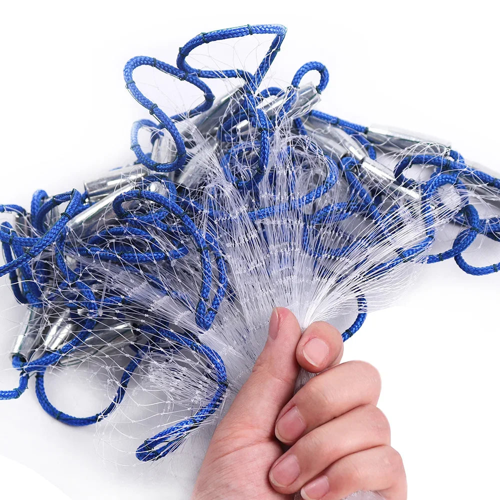 Lawaia Monofilament-Nylon-Fischernetz, Wurfnetz mit Aluminiumring und Eisenanhänger, USA/RU-Lager