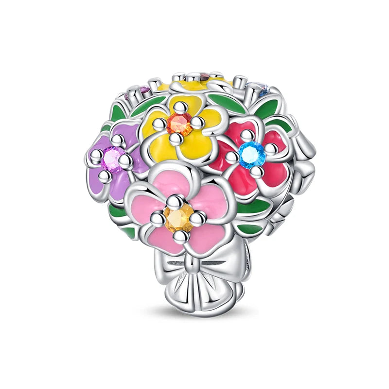 Spring 925 Sterling Silver Butterfly Snail Swallow Charms Beads Fit 3mm 925 Original Bracelets DIY Jewelry Birthday Gift