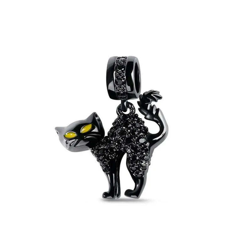 Europe NEW 925 Sterling Silver Spring Flower Bee Charm cute cow duck cat snake dog Bead Fit Original Bracelet Jewelry For Gift