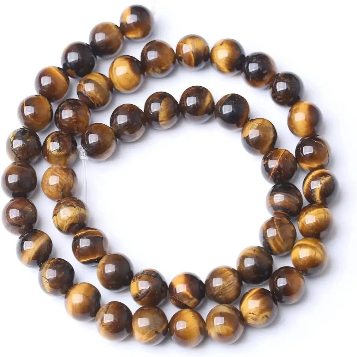 6/8/10mm A+ Quality Natural Stone Tiger's Eye Stone Round Loose Beads for Jewellery Making DIY Charm Bracelet Necklace