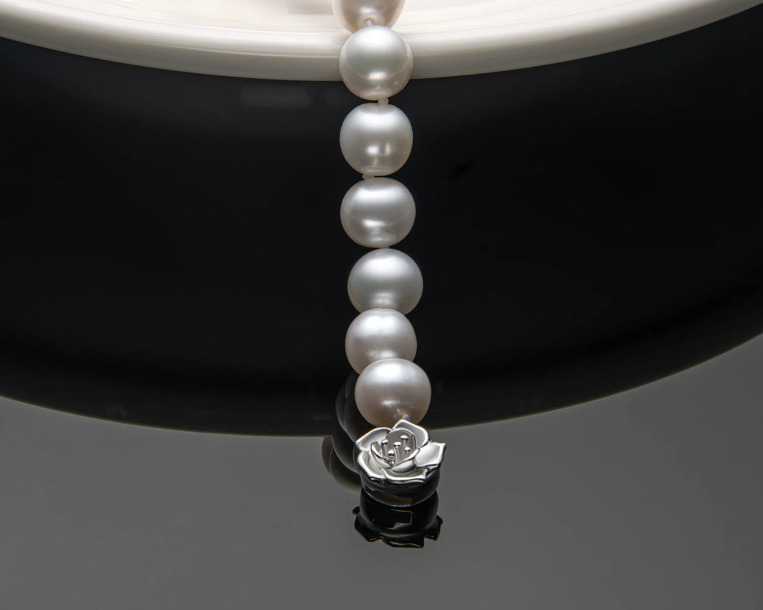 8-9mm freshwater pearl rose buckle bracelet for women 925 sterling silver length 19cm Luxury Fine Jewelry For Women Anniversary