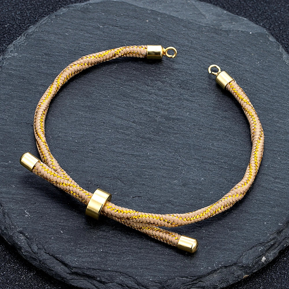 MKENDN Half Finished Adjustable Cord Bracelet DIY Bracelet Silk Cord Accessories  Bracelet Findings Craft