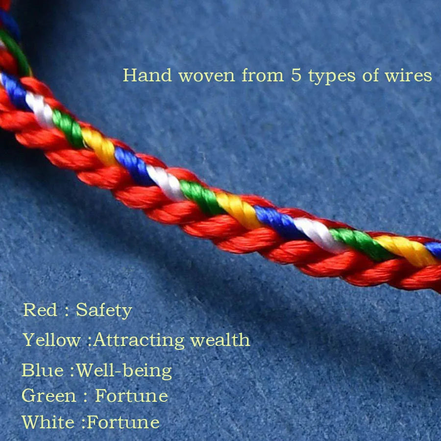Retro Handmade Braided Rope Bracelet For Men High Quality 2mm Ethnic String Braslet Lucky Chinese Red Thread Braclet Homme Joias