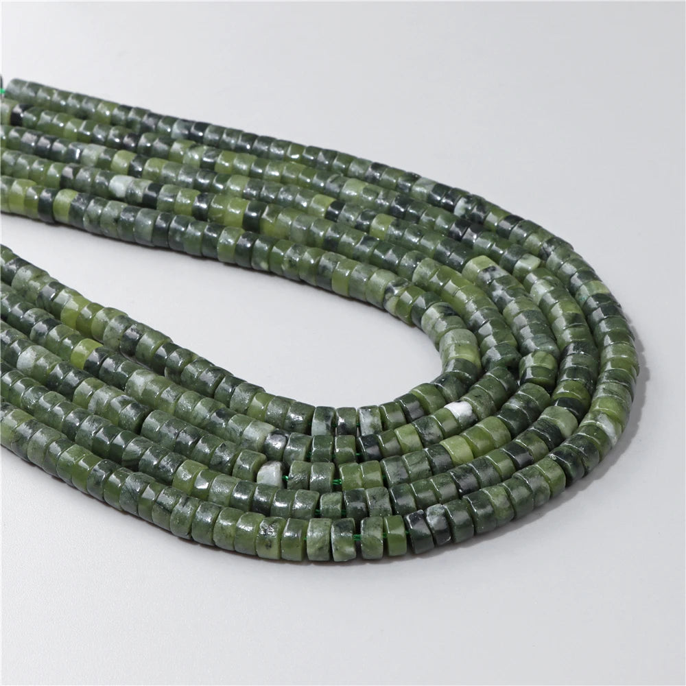 Natural Flat Round Disc Beads 6x3mm Sea Sediment Amethysts Rondelle Spacer Stone Bead For Jewelry Making DIY Bracelet Earrings