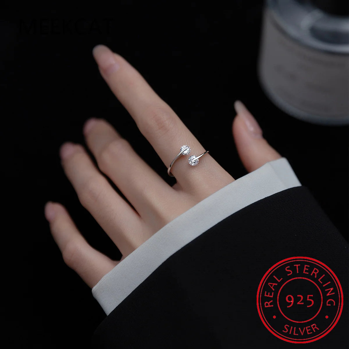 Real Brilliant Moissanite Ring Original 925 Sterling Silver Engagement Wedding Rings for Women Luxury Quality Jewelry